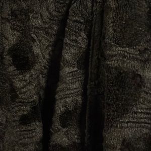 Laundry by Shelli Segal Noir/ Black exuberant A line fur jacket Size Small